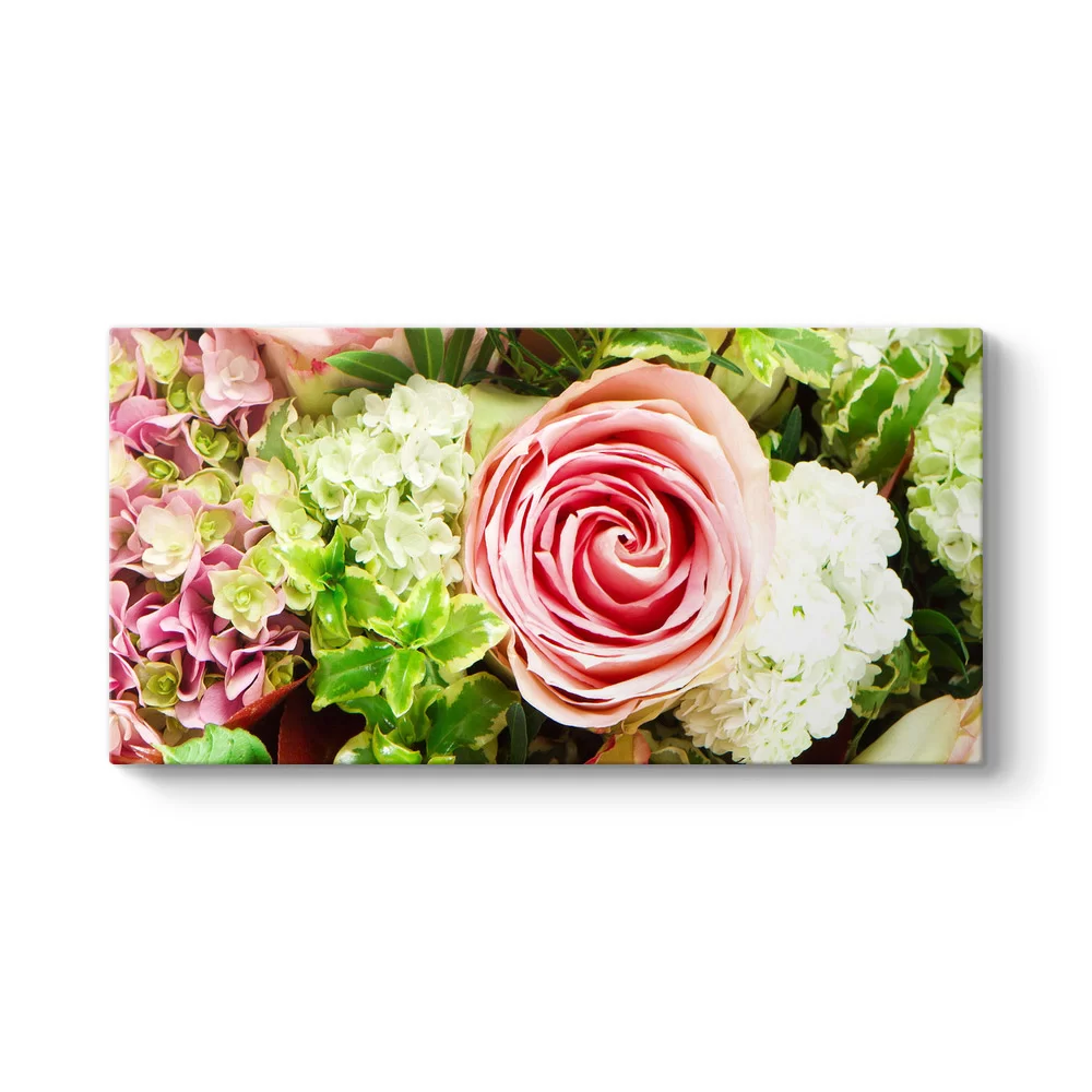 Çiçek Buketi Panorama Tablo - Model 5